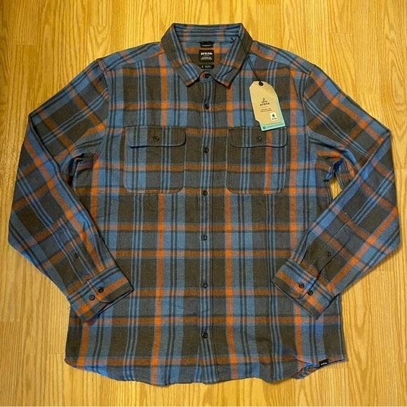 Men's PrAna‎ Westbrook Flannel Shirt- Size Large - Picture 1 of 5